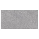 Rectangular gray tile with a textured surface on a white background