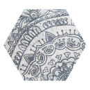 Alchimia Hexagon Mix 2 Blanco Nero Tile Quintessenza