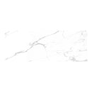 White marble effect tile with grey veining detail.