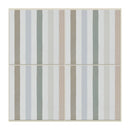 Striped pattern tile with vertical lines in various colours on a white background
