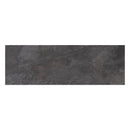 Rectangular dark grey stone effect tile on a white background