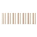 Microtiles 3D Forms Fluted White 10x30 Tile Terratinta