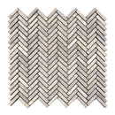 Grey herringbone natural stone mosaic