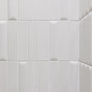 Vibes Quilt Glossy Niveo 6.2x25 Tile Sartoria By Terratinta