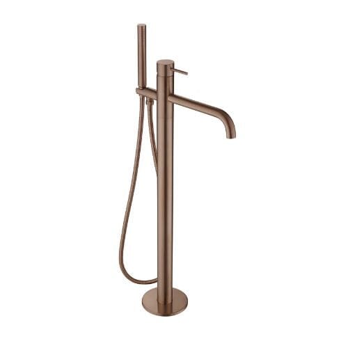 Buy VOS Floor Mounted Bath Shower Mixer Brushed Bronze Taps Online Today