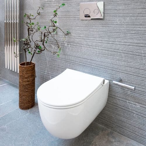 ACRO Rimless Wall Hung Toilet Pan 54cm Toilets & Bidets Noken by Porcelanosa 