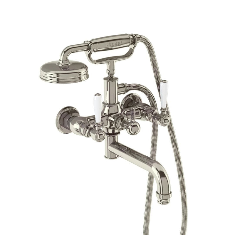Arcade Bath Shower Mixer Wall-Mounted with Handles Taps TileStyle 
