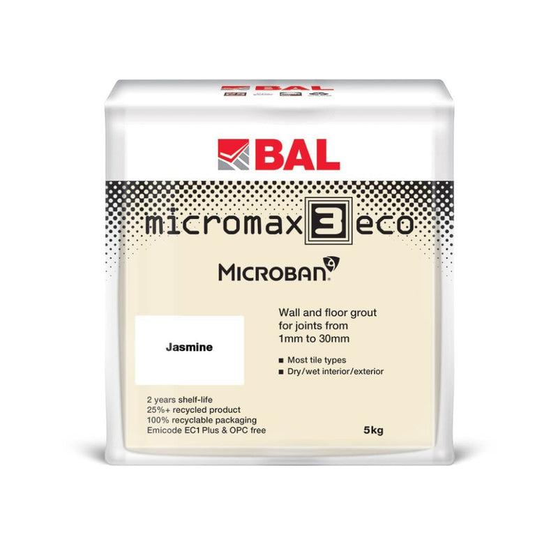 BAL Micromax3 ECO Rapid Set Grout 5kg - Jasmine Grouts BAL By Ardex 