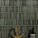 Bamboo Lustre Mosaic Satin Forest 28.2x29.4 Box Ca'Pietra