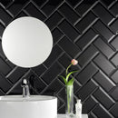 Bevelled Negro Tile Fabresa