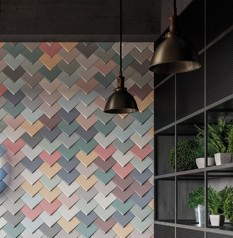 colourful Boho Elle geometric wall tiles colourful 