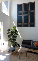 Scenari Boiserie patterned blue tile sartoria by terratinta