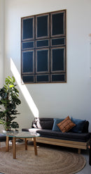 Scenari Boiserie patterned blue tile sartoria by terratinta