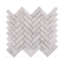 Carrara Herringbone Tile TileStyle 30cm x 30cm