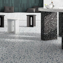 Confetti Bianco - Petrolio Tile Quintessenza