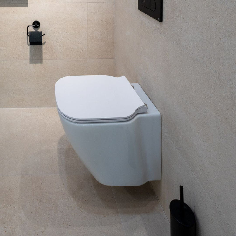 ESSENCE C Rimless Wall Hung Toilet Pan Toilets Noken by Porcelanosa 