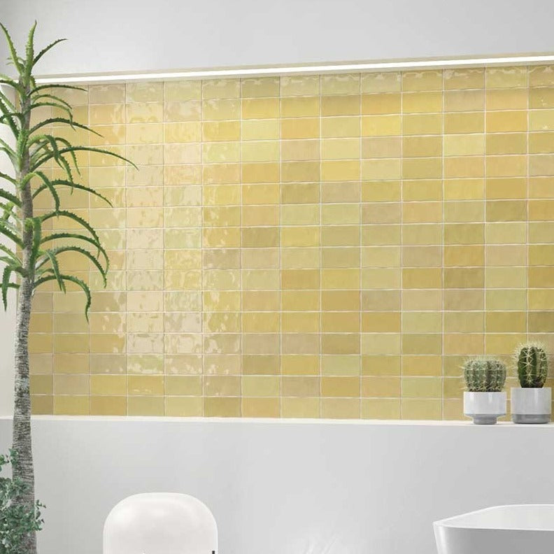 Fez Mustard Gloss Tile WOW Design 