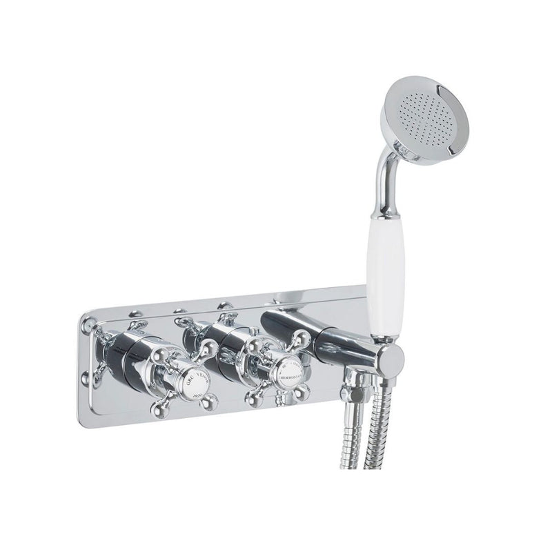 GROSVENOR CROSS Concealed Thermo 2-Way Shower - Chrome Showers JTP 