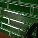 ingot bevelled glass green metro tiles apeadero