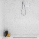 Lines Cambric Persian White Mosaic Tile Porcelanosa