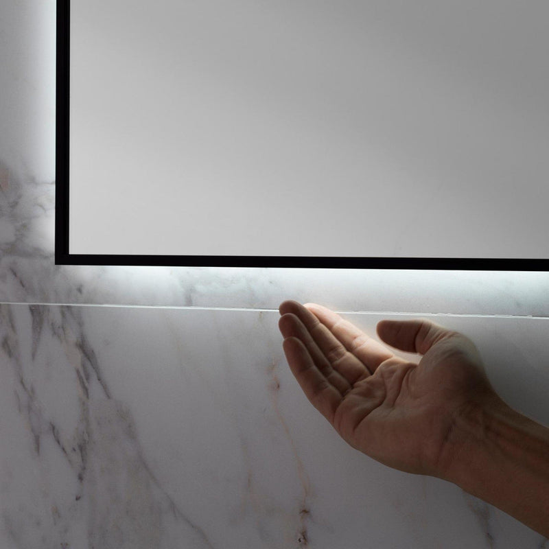 Mirror with Perimetral Lighting 80x60cm - Black Bathroom Mirrors Noken by Porcelanosa 