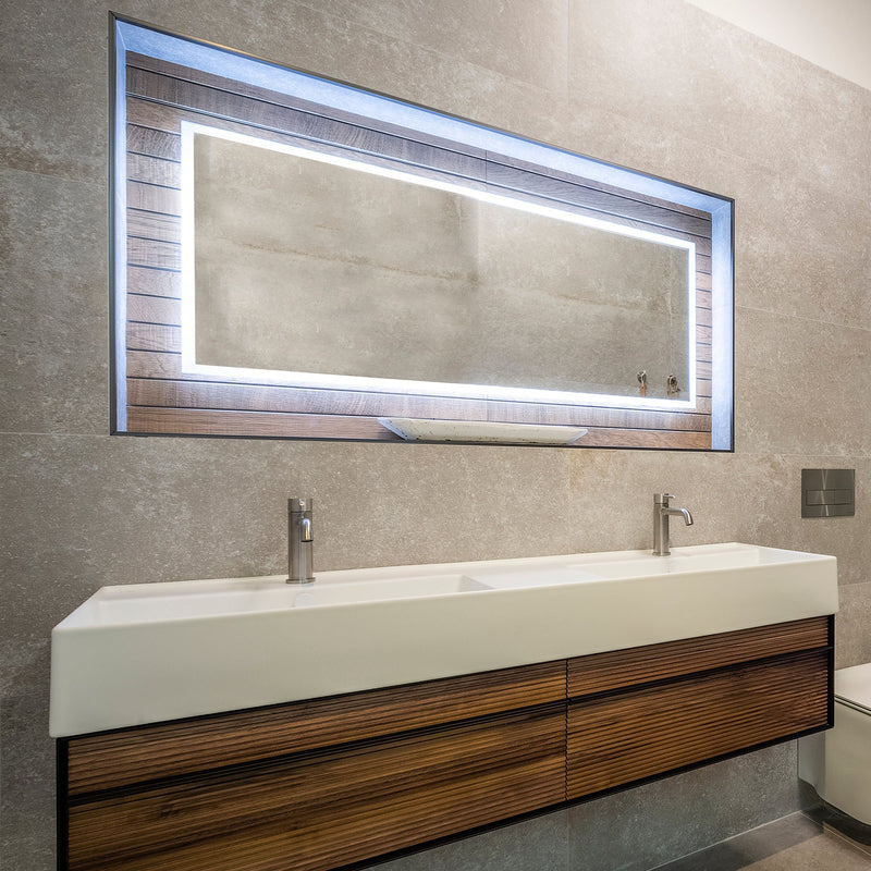 Tile Horizontal Mirror 120x50cm Bathroom Mirrors Noken by Porcelanosa 