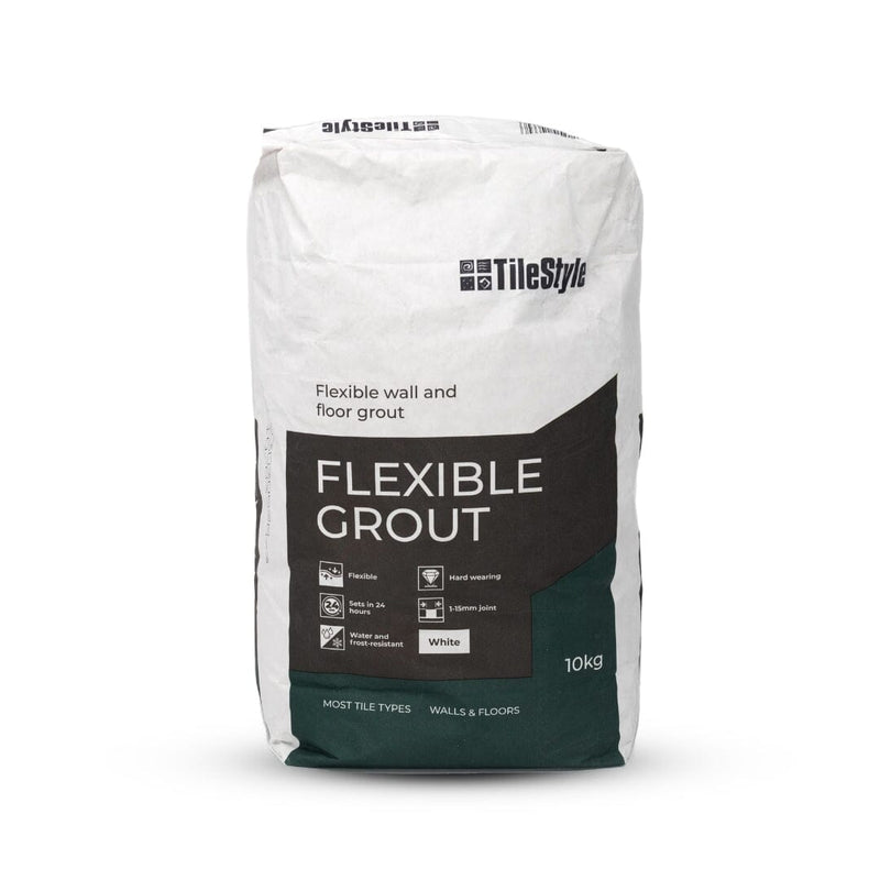TileStyle Flexible Grout 10KG – White Grouts TileStyle 