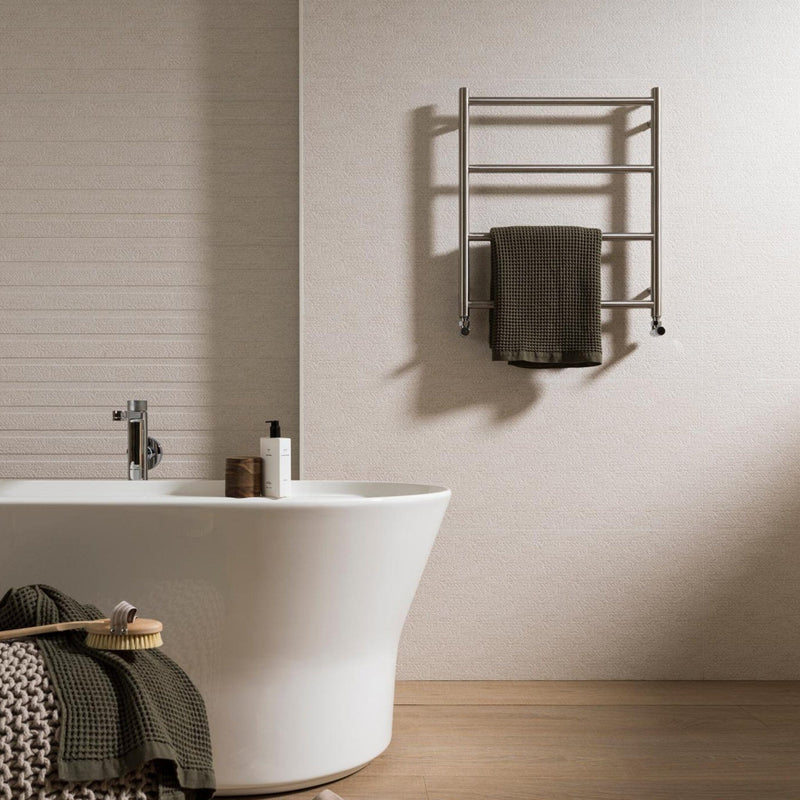 TONO Towel Warmer 600x675mm - Brushed S/S Towel Warmers & Radiators Noken by Porcelanosa 
