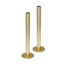 Pipe and Flanges for Radiator Valves - Brushed Brass