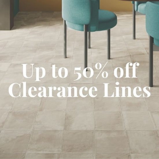 Beige floor tiles with shade variation.