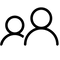 An icon of overlapping profile silhouettes.