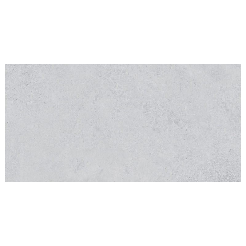 Rectangular gray tile with a subtle pattern on a white background