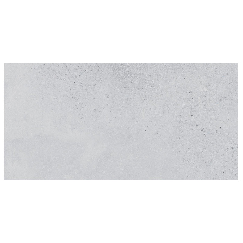Rectangular gray tile on a white background