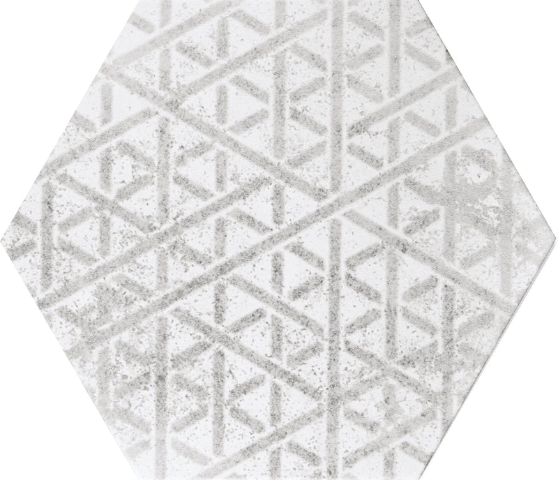Alchimia Hexagon Mix 1 Blanco Grigio Tile Quintessenza 