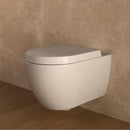 Arquitect Soft Close Toilet Seat White Pictured with Pan.