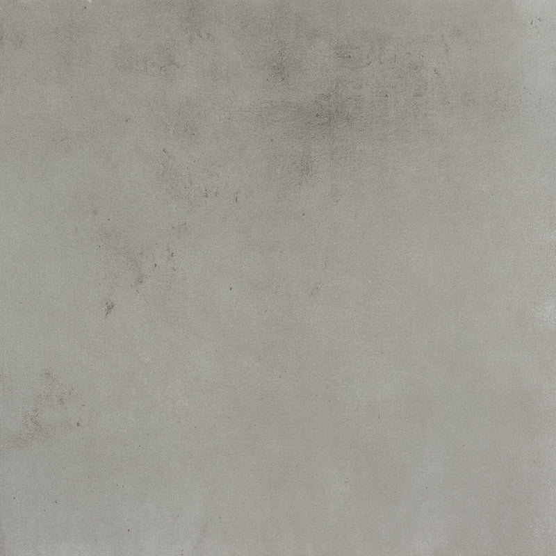 Grey concrete effect floor tiles.