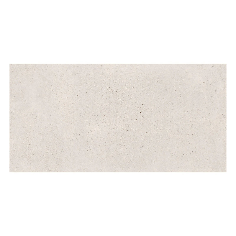 Rectangular beige outdoor paving slab on a white background