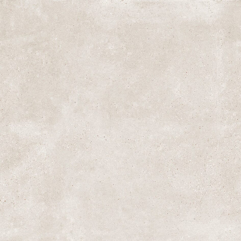 Square beige concrete effect tile