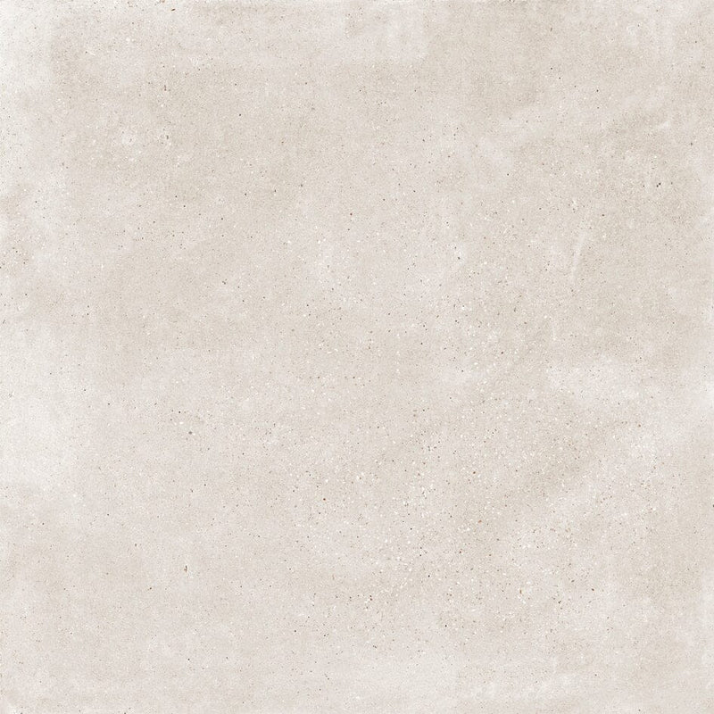 Square beige concrete effect tile