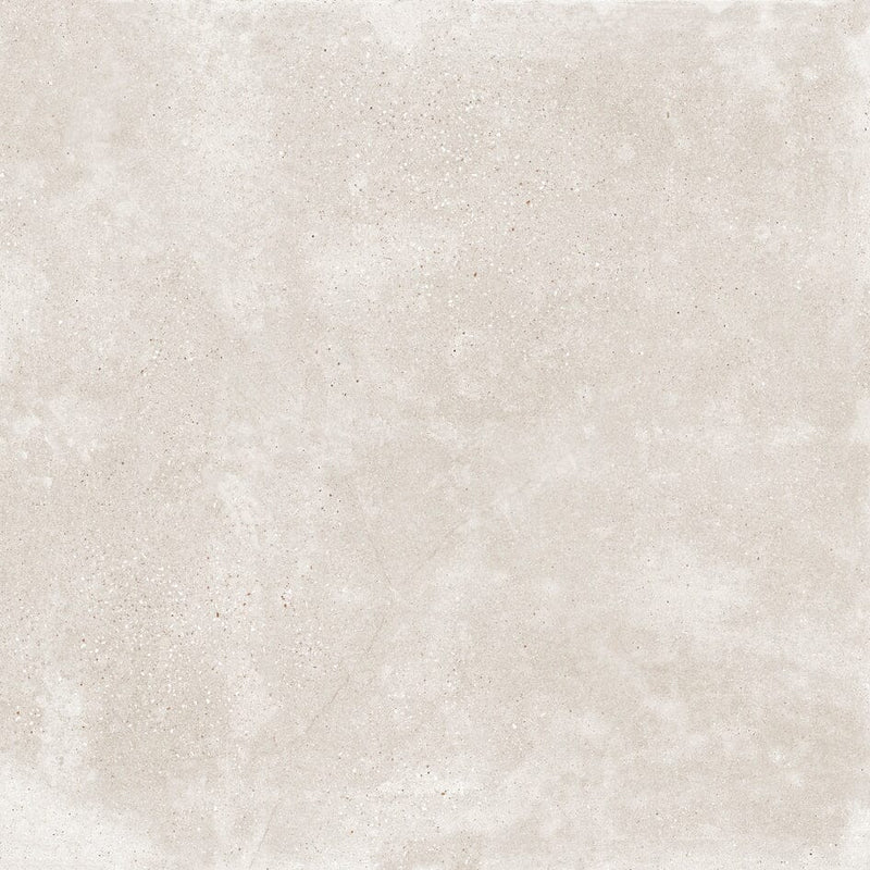 Square beige concrete effect tile