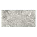 A rectangular grey stone effect tile on a white background.