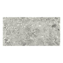 A rectangular grey stone effect tile on a white background.