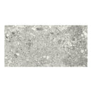 A rectangular grey stone effect tile on a white background.