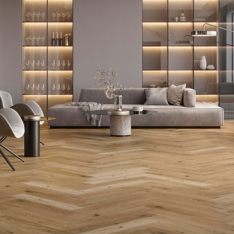 Classic 1L Herringbone Camel 13x72.5 Wood Flooring L'Antic Colonial by Porcelanosa 