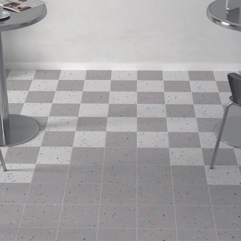Color Drops Grey 18.5x18.5 Tile WOW Design 