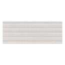 A rectangular tile with a textured, ribbed surface in a light beige colour, shown against a solid white background.