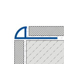 DRONONDELL Aluminium Round Trim 10mm - Anodised Titanium Trims Dural 