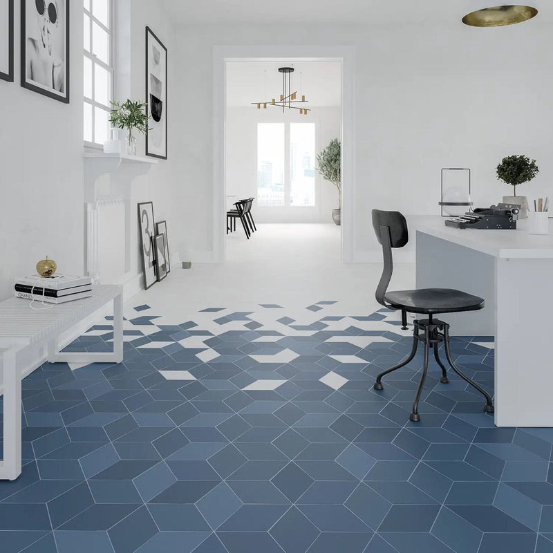 Flow Diamond Blue Tile WOW Design 