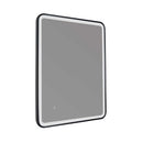 HIX Mirror 60x80cm With Light - Matt Black Bathroom Mirrors JTP 
