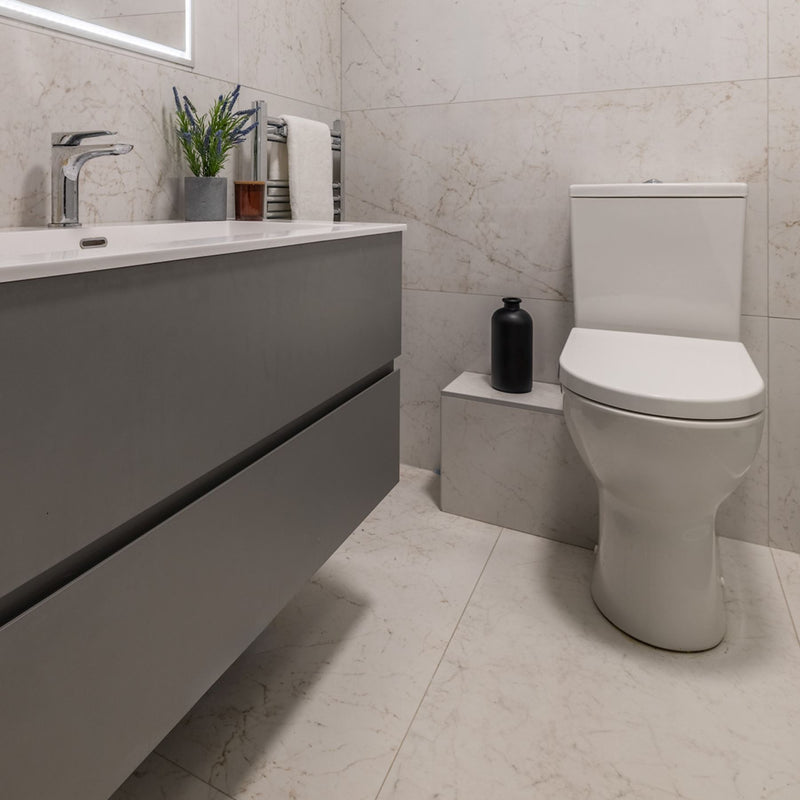 LAST Vanity Unit with Gel Coat Basin - Grey Bathroom Furniture Gamadecor by Porcelanosa 